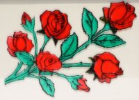 Red bunch of roses