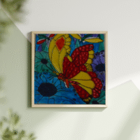 Butterfly in bloom