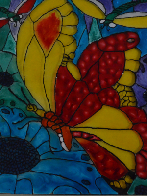 Butterfly in bloom